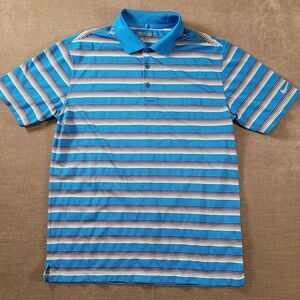 Nike‎ Golf Tour Performance Polo Shirt Blue Dri Fit Mens Size Medium